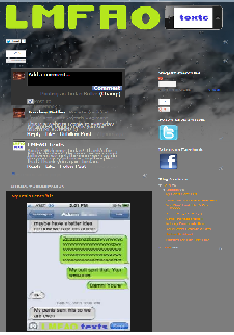 LMFAOtexts Website Screenshot
