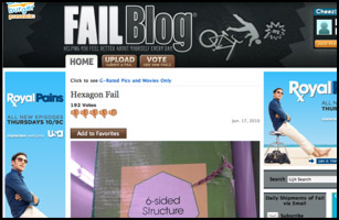 Fail Blog website screenshot
