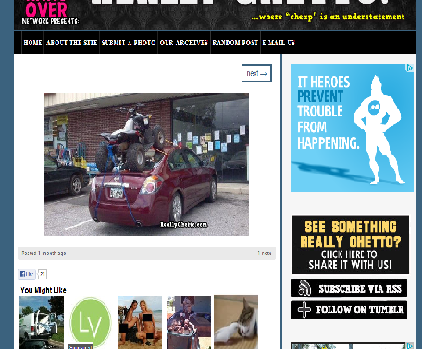 Really Ghetto Website Screen Shot